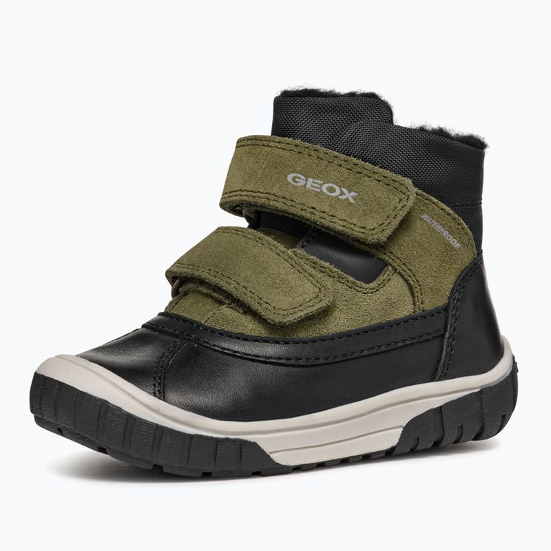 Detské snehule Geox Omar black/dark green 3