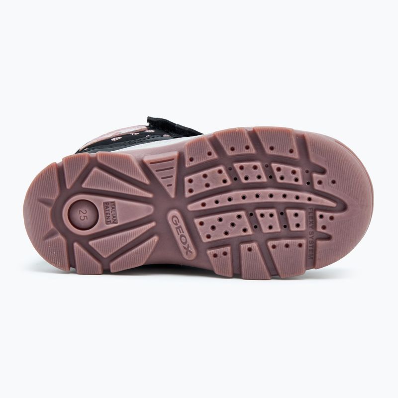 Detské topánky Geox Flantil ABX black/old rose 4