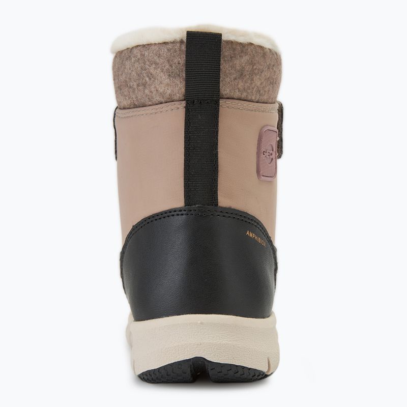 Juniorské snehule Geox Flexyper ABX dark beige/black 6