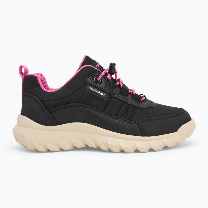 Juniorské topánky Geox Simbyos ABX black/fuchsia 2