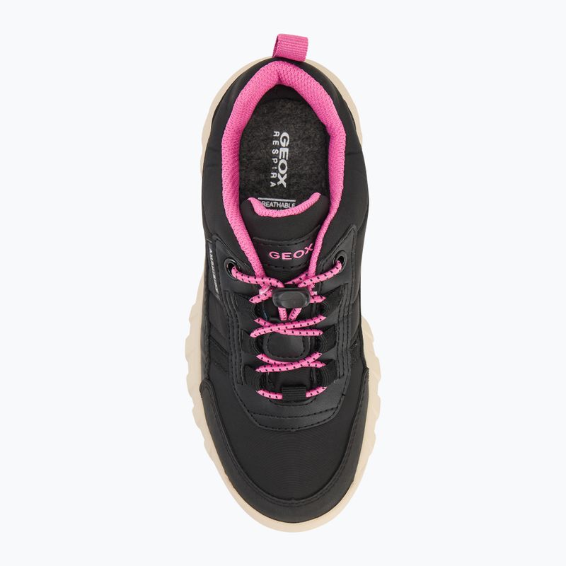 Juniorské topánky Geox Simbyos ABX black/fuchsia 5