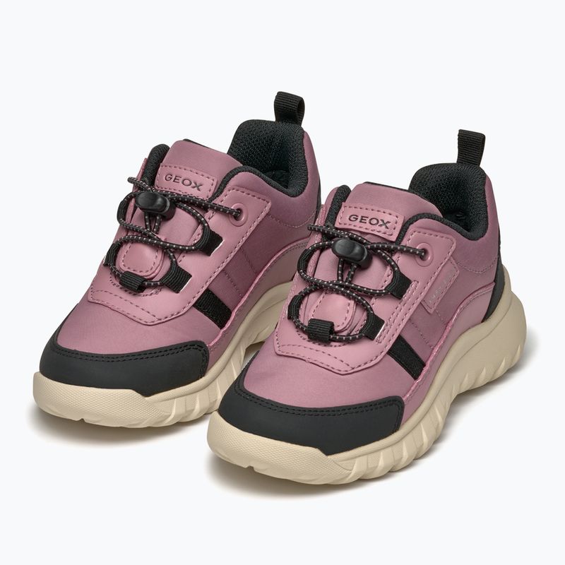 Juniorské topánky Geox Simbyos ABX dark pink/black 3