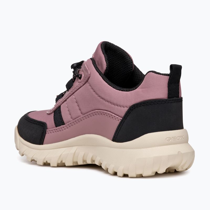 Juniorské topánky Geox Simbyos ABX dark pink/black 4