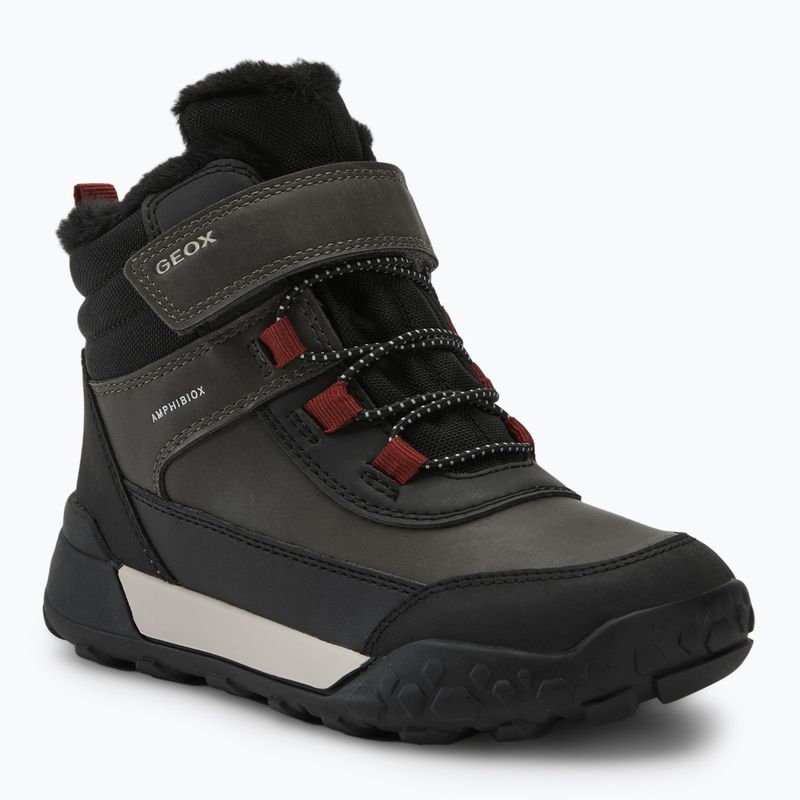 Juniorské snehule Geox Trekkyup ABX dark green/black