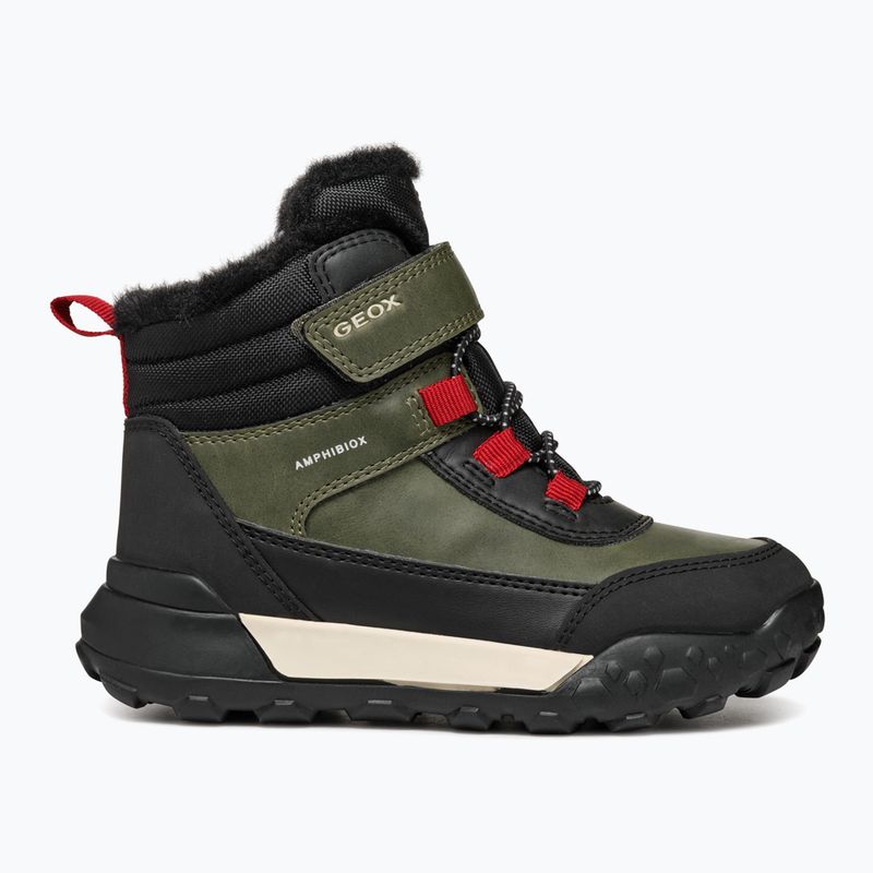 Juniorské snehule Geox Trekkyup ABX dark green/black 9