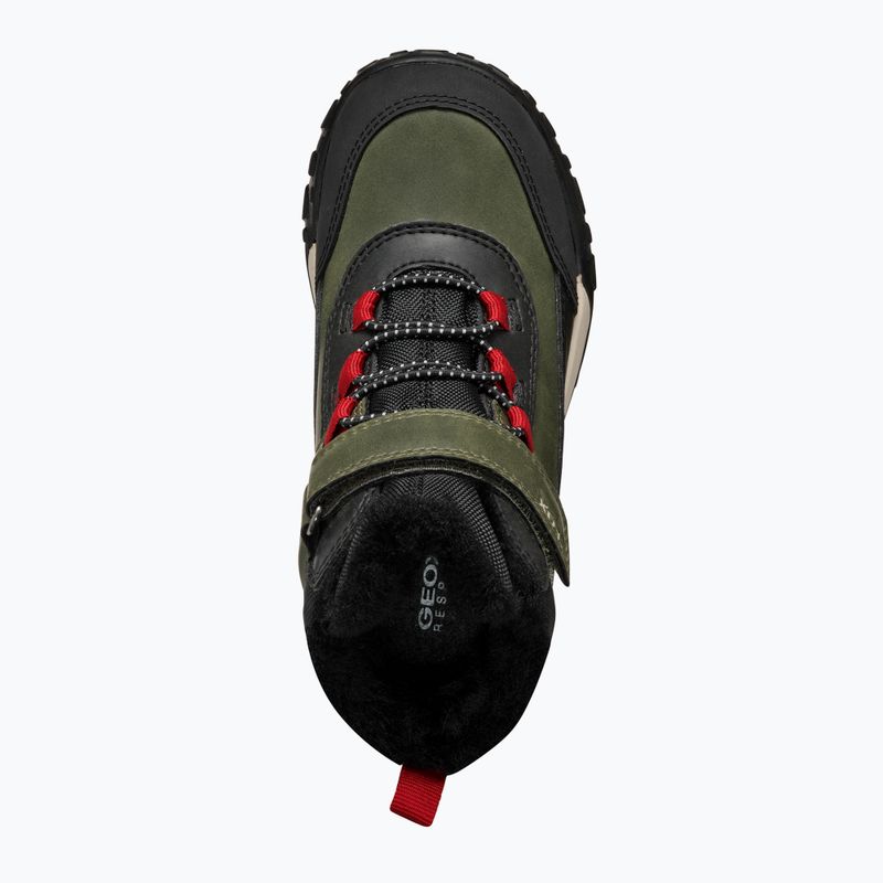Juniorské snehule Geox Trekkyup ABX dark green/black 12