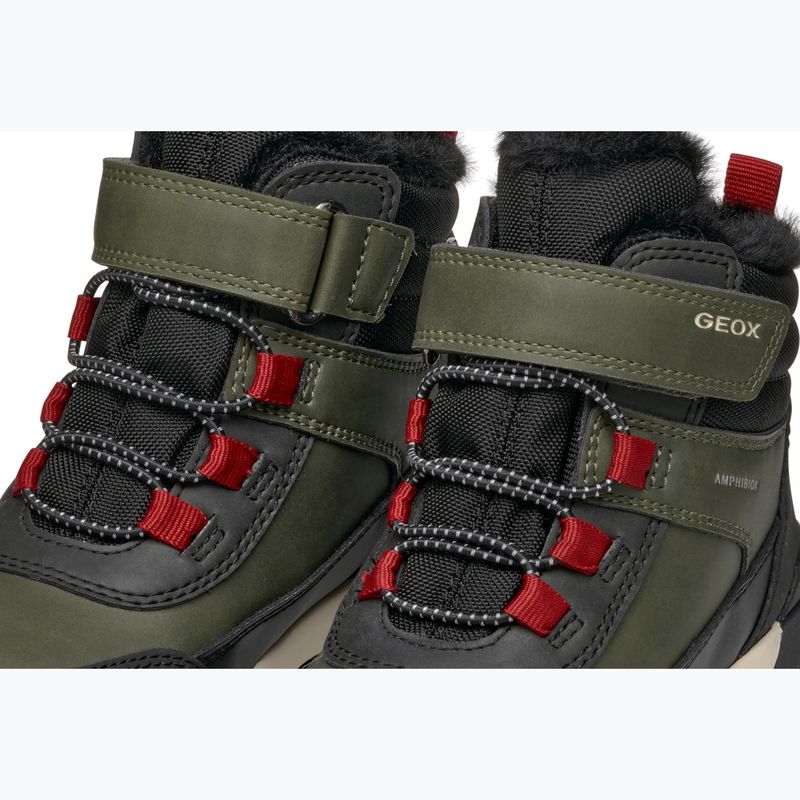 Juniorské snehule Geox Trekkyup ABX dark green/black 14