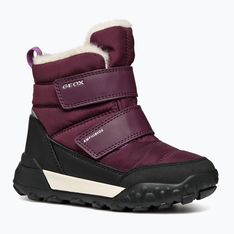Juniorské snehule Geox Trekkyup ABX burgundy 8