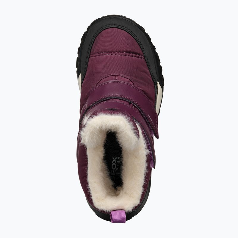 Juniorské snehule Geox Trekkyup ABX burgundy 11