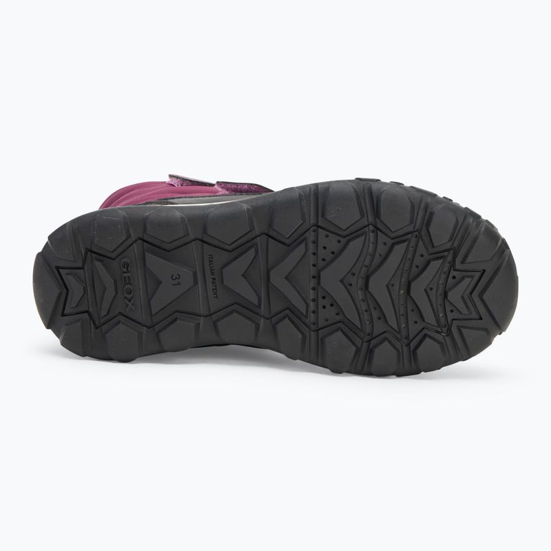 Juniorské snehule Geox Trekkyup ABX burgundy 4