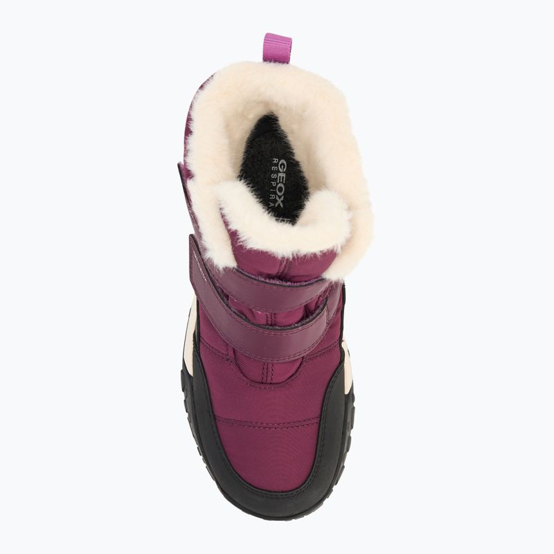 Juniorské snehule Geox Trekkyup ABX burgundy 5