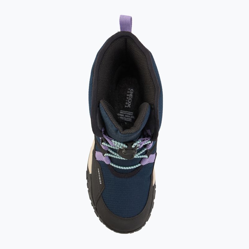 Juniorské snehule Geox Trekkyup ABX navy/purple 5