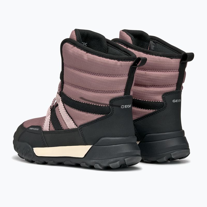 Junior snehule Geox Trekkyup ABX boots antique rose / black 12