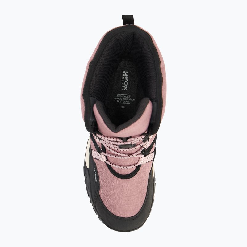 Junior snehule Geox Trekkyup ABX boots antique rose / black 5