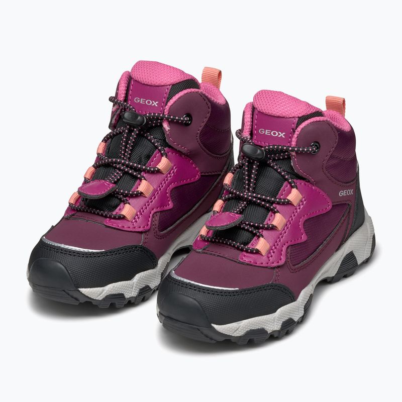 Juniorská obuv Geox Magnetar ABX burgundy 10