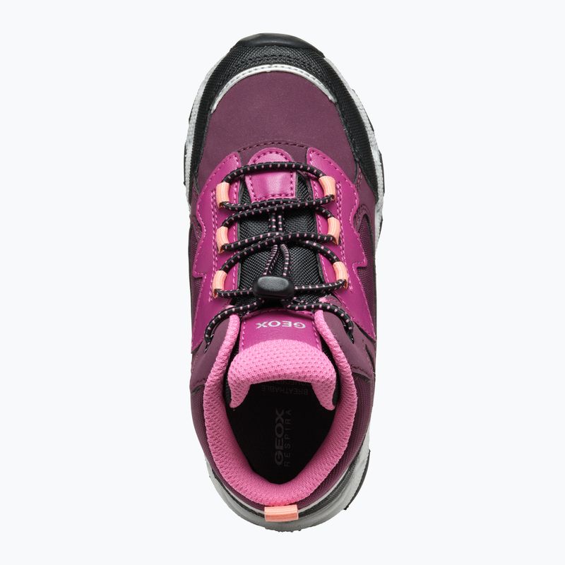 Juniorská obuv Geox Magnetar ABX burgundy 12