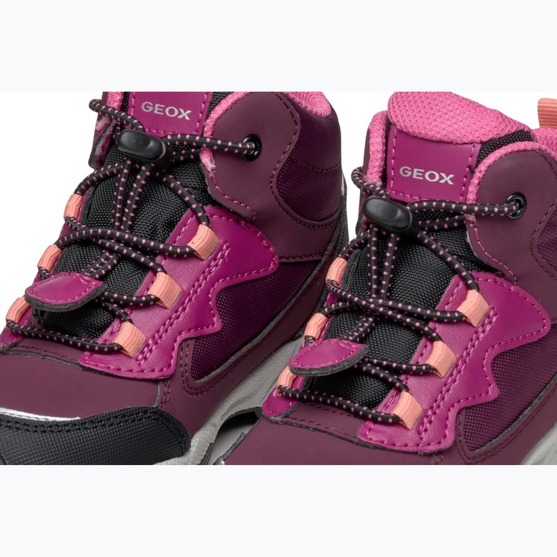 Juniorská obuv Geox Magnetar ABX burgundy 14