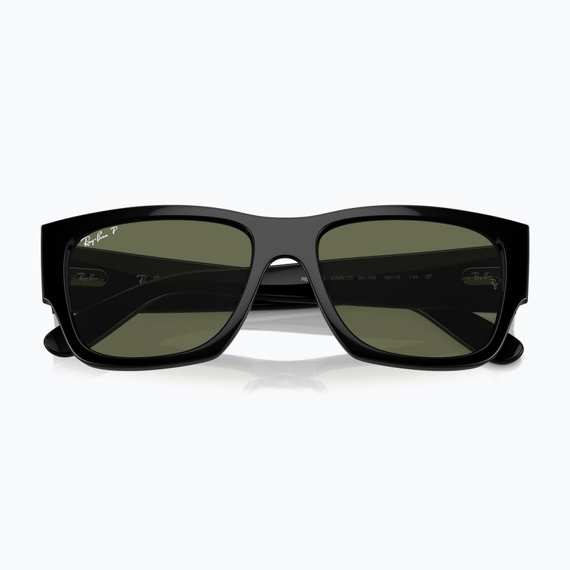 Slnečné okuliare Ray-Ban Carlos black/green polarized 3
