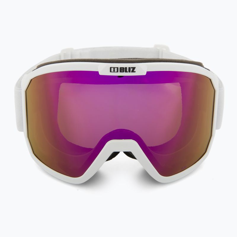 Lyžiarske okuliare Bliz Rave matt white/brown pink 2