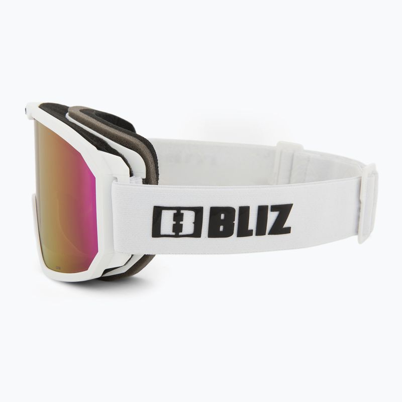 Lyžiarske okuliare Bliz Rave matt white/brown pink 4