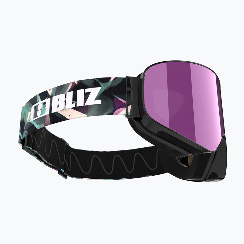 Lyžiarske okuliare Bliz Flow matte black/brown ice pink 4