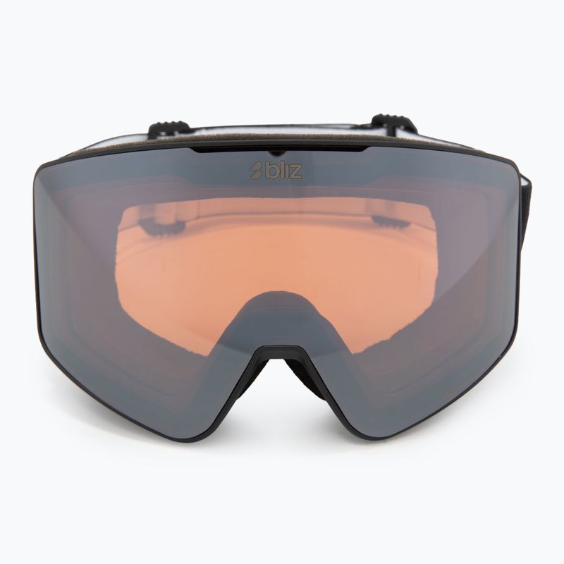Lyžiarske okuliare Bliz G001 matte black/orange/silver mirror 2