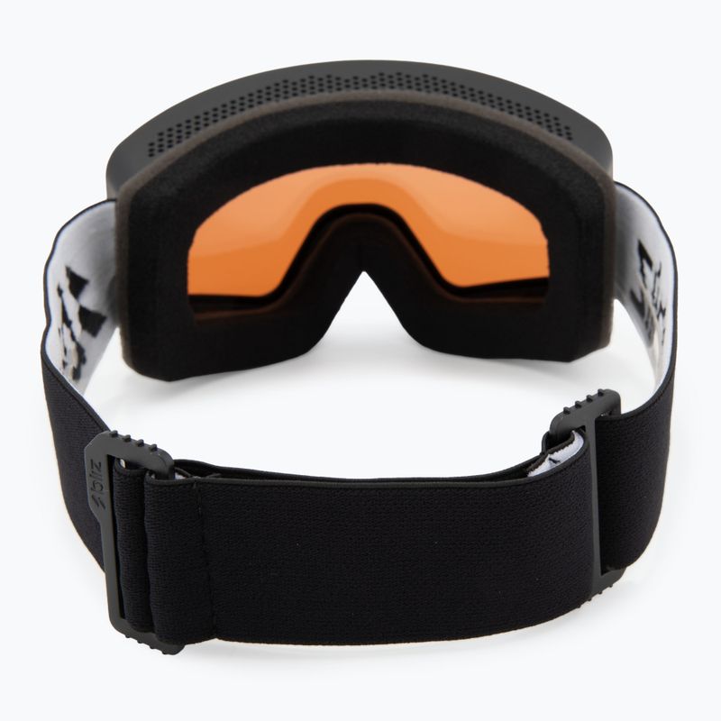 Lyžiarske okuliare Bliz G001 matte black/orange/silver mirror 3