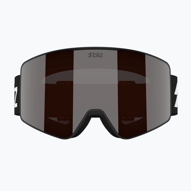 Lyžiarske okuliare Bliz G001 matte black/orange/silver mirror 6