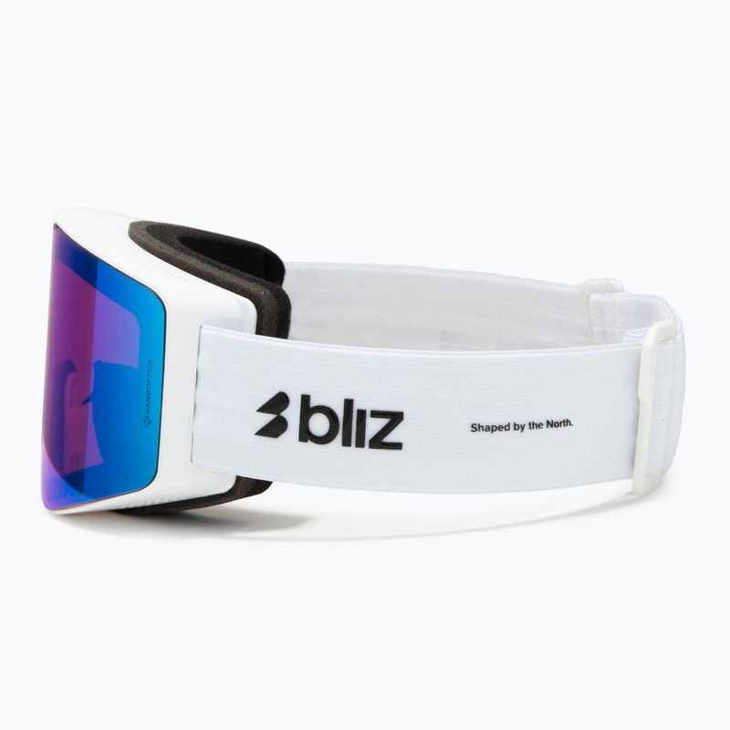 Lyžiarske okuliare Bliz G001S matte white/non violet/blue multi 4