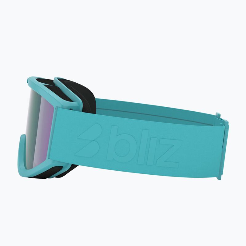 Detské lyžiarske okuliare Bliz Pixie Jr matte turquoise/brown/green multi 4
