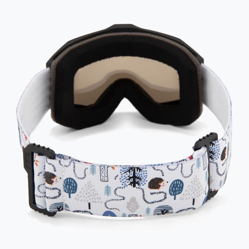 Detské lyžiarske okuliare Bliz Liner Jr matte black/brown/silver mirror 3