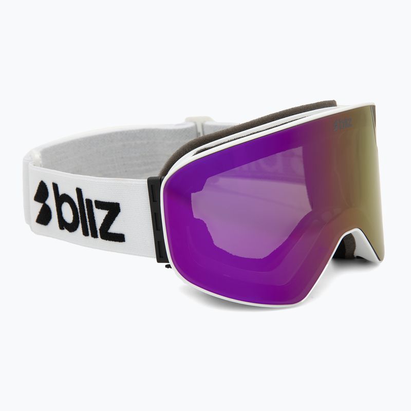 Lyžiarske okuliare Bliz Flow matte white/smoke/pink