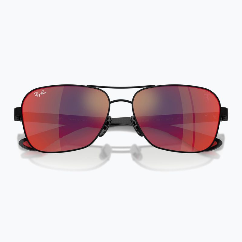 Slnečné okuliare Ray-Ban Rb8336M Scuderia matt black/dark grey mirror blue/red 3