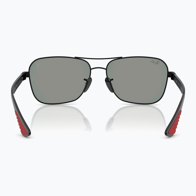 Slnečné okuliare Ray-Ban Rb8336M Scuderia matt black/dark grey mirror blue/red 5