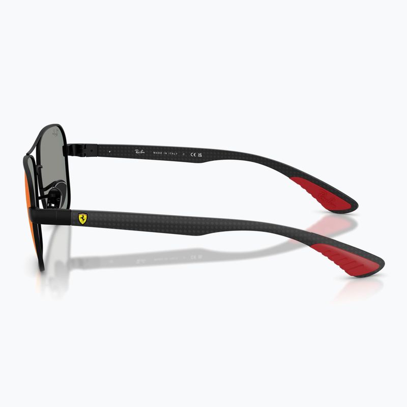Slnečné okuliare Ray-Ban Rb8336M Scuderia matt black/dark grey mirror blue/red 6
