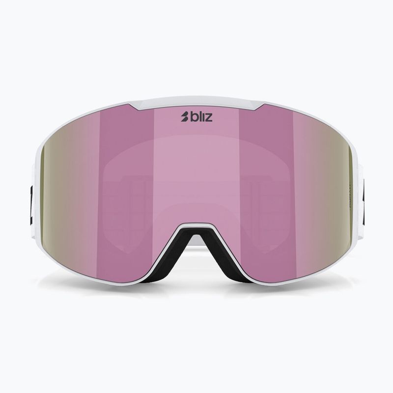 Lyžiarske okuliare Bliz G004 matte white/brown/pink multi 2