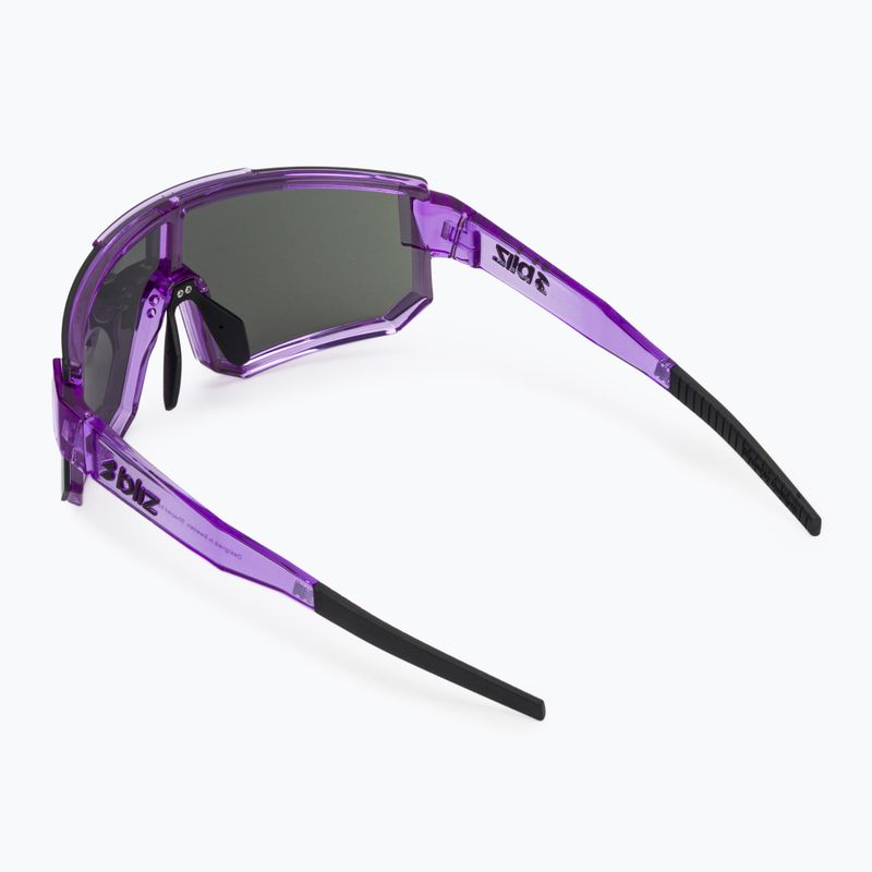 Slnečné okuliare Bliz P005 transparent purple/smoke purple mirror 2