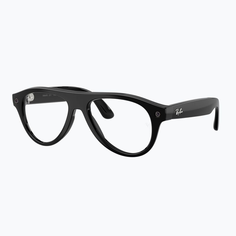 Okuliare s kamerou Ray-Ban Meta Aviator shiny black/trs g. green