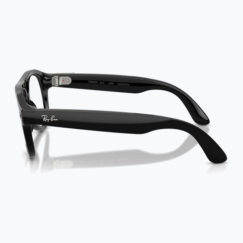 Okuliare s kamerou Ray-Ban Meta Aviator shiny black/trs g. green 5