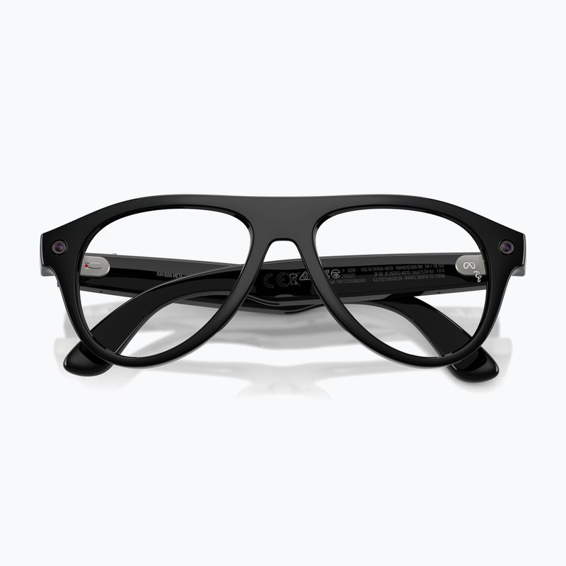 Okuliare s kamerou Ray-Ban Meta Aviator shiny black/trs g. green 6