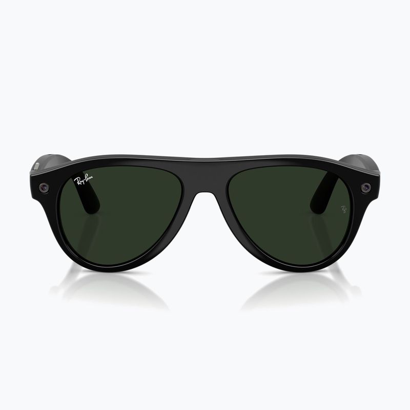 Okuliare s kamerou Ray-Ban Meta Aviator shiny black/trs g. green 7