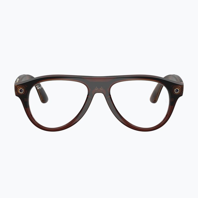 Okuliare s kamerou Ray-Ban Meta Aviator transp. umber/trs jade 2