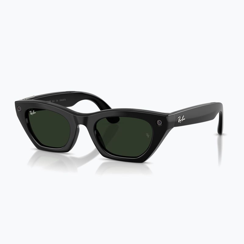 Okuliare s kamerou Ray-Ban Meta Zena shiny black/trs g. green 6