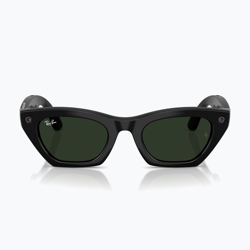 Okuliare s kamerou Ray-Ban Meta Zena shiny black/trs g. green 7