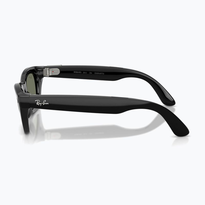 Okuliare s kamerou Ray-Ban Meta Zena shiny black/g15 green polar 5