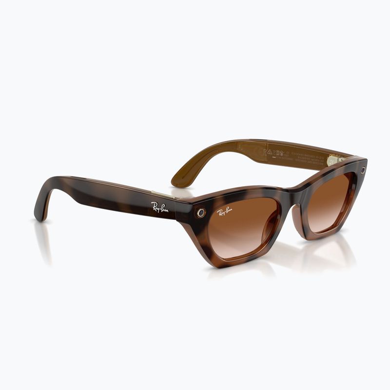 Okuliare s kamerou Ray-Ban Meta Zena havana/gradient brown 4