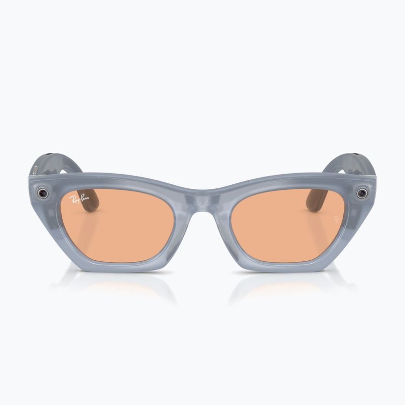 Okuliare s kamerou Ray-Ban Meta Zena milky grey lilac/trs copper 8