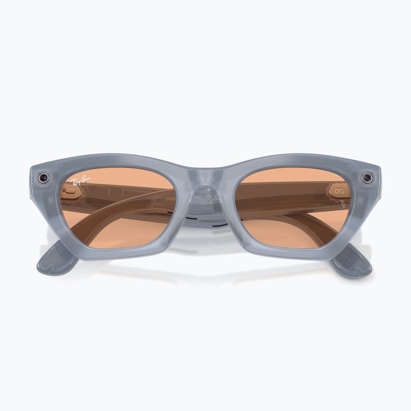Okuliare s kamerou Ray-Ban Meta Zena milky grey lilac/trs copper 9