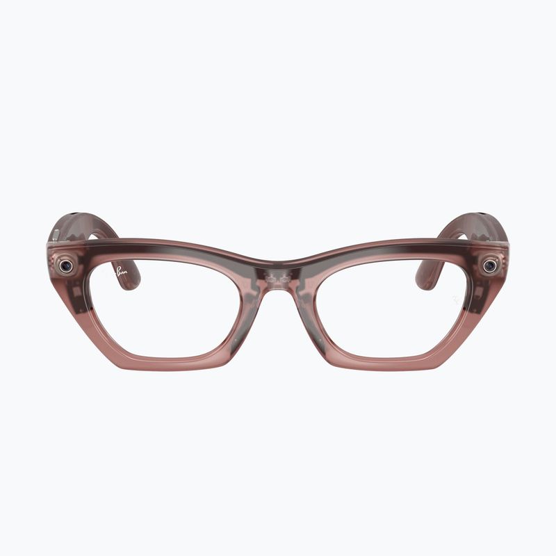 Okuliare s kamerou Ray-Ban Meta Zena milky pink blush/trs grey 2