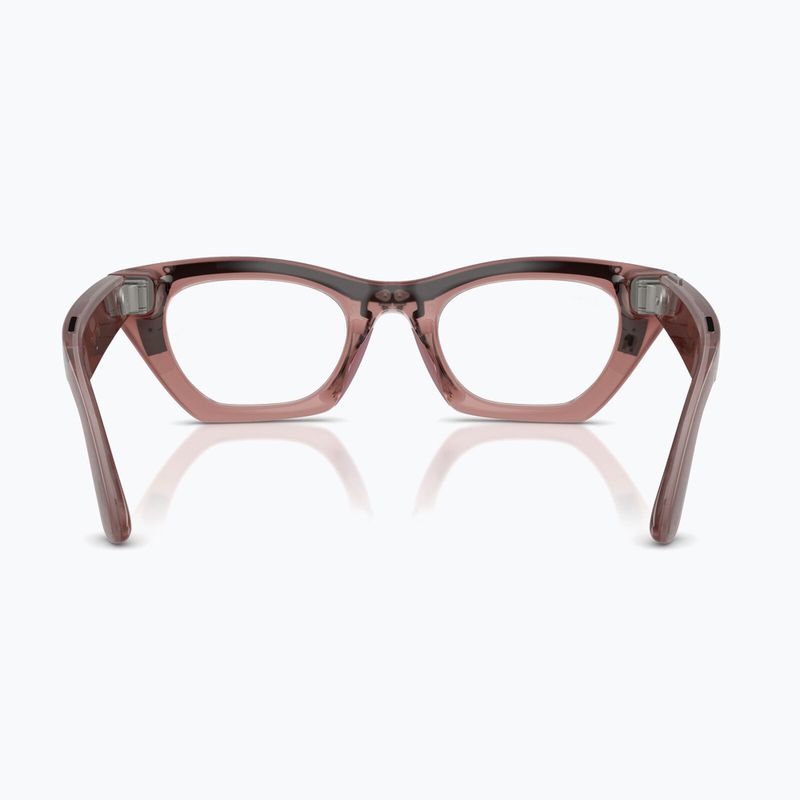 Okuliare s kamerou Ray-Ban Meta Zena milky pink blush/trs grey 4